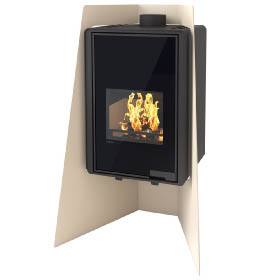 Krbová kamna HS Flamingo DELUXE  ISLAND, krémová