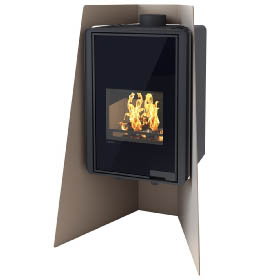 Krbová kamna HS Flamingo DELUXE  ISLAND, olivová