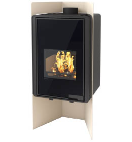 Krbová kamna HS Flamingo DELUXE  PULAU, krémová