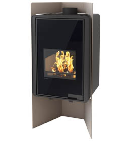 Krbová kamna HS Flamingo DELUXE  PULAU, olivová
