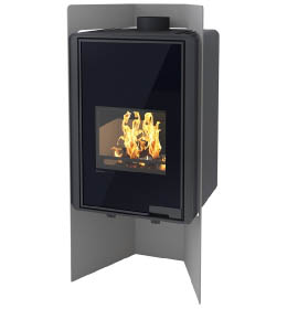 Krbová kamna HS Flamingo DELUXE  PULAU, šedá