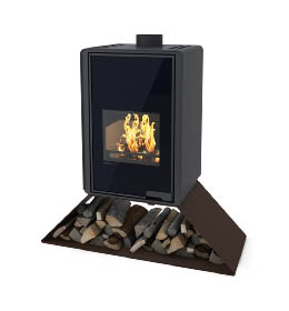Krbová kamna HS Flamingo DELUXE  SENAI, hnědá - sametová