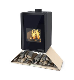 Krbová kamna HS Flamingo DELUXE  SENAI, krémová