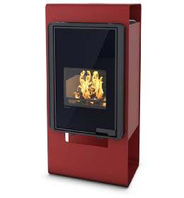 Krbová kamna HS Flamingo DELUXE  SINGA, červená