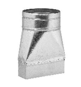 Redukce–kanál-ohebné potrubí průměr 150mm