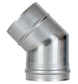 Koleno nerez 1mm - pevné 45* 150mm