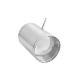 Ovládaná klapka se silikonovým těsněním zakončená čtyřhranem průměr 125 mm