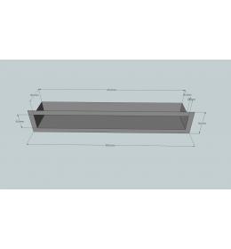 Krbová mřížka otevřená 50x9 bílá HLOUBKA 8 CM