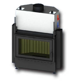 Teplovodní krbová vložka Kretz B104 - V10