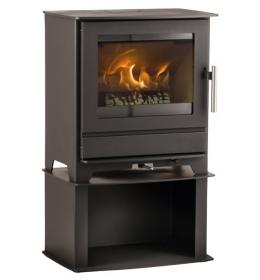 Krbová kamna HETA Inspire 40H s integrovaným spodním dřevníkem