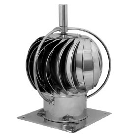 Komínová hlavice spalinová KARL S 15 se čtvercovou podstavou průměr 200 mm