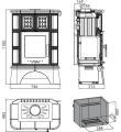 HAAS+SOHN TREVISO II s výměníkem, kachlový sokl