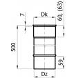 Trubka nerez 1mm, 50cm 250mm