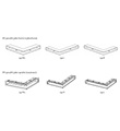 Ventilační otvory s montážním rámem – rohové 500 x 300 x 100 mm bílá