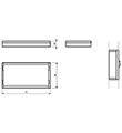 STYLE zápustný rámeček 325 x 195 mm bílý